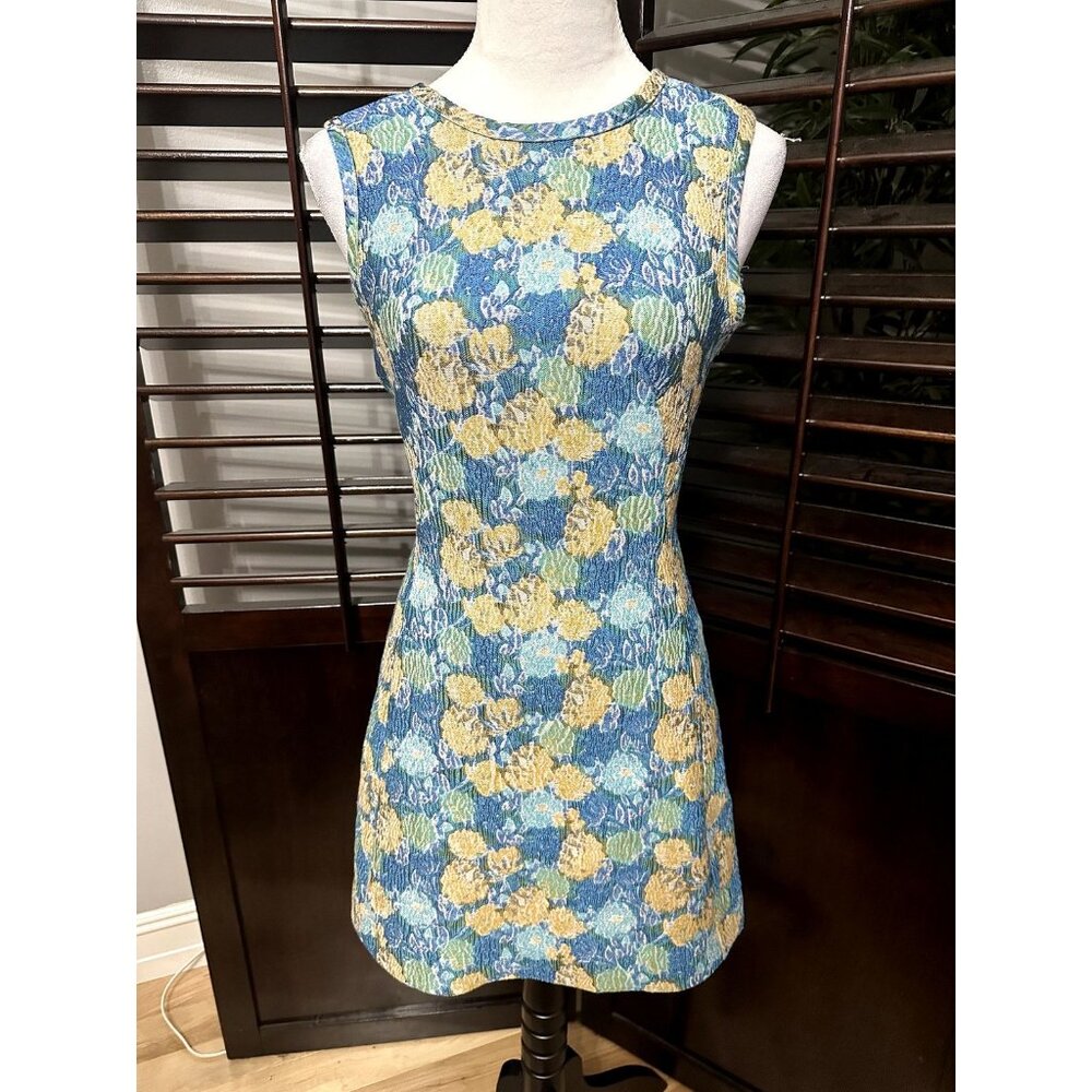 Baum Und Pferdgarted Women's Blue Floral Mini Dress